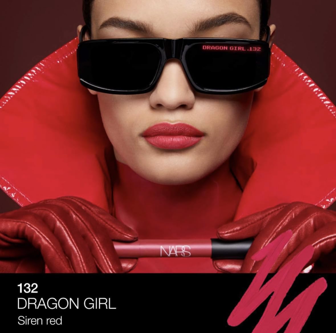NARS38 transfer-proof finish showcases long-lasting, smudge-resistant color.