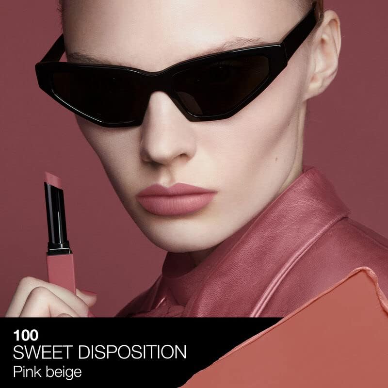 NARS Powermatte Sweet Disposition packaging, sleek design for travel.