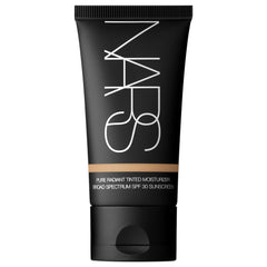 NARS Pure Radiant Tinted Moisturizer bottle showing lightweight color and SPF 30 protection.