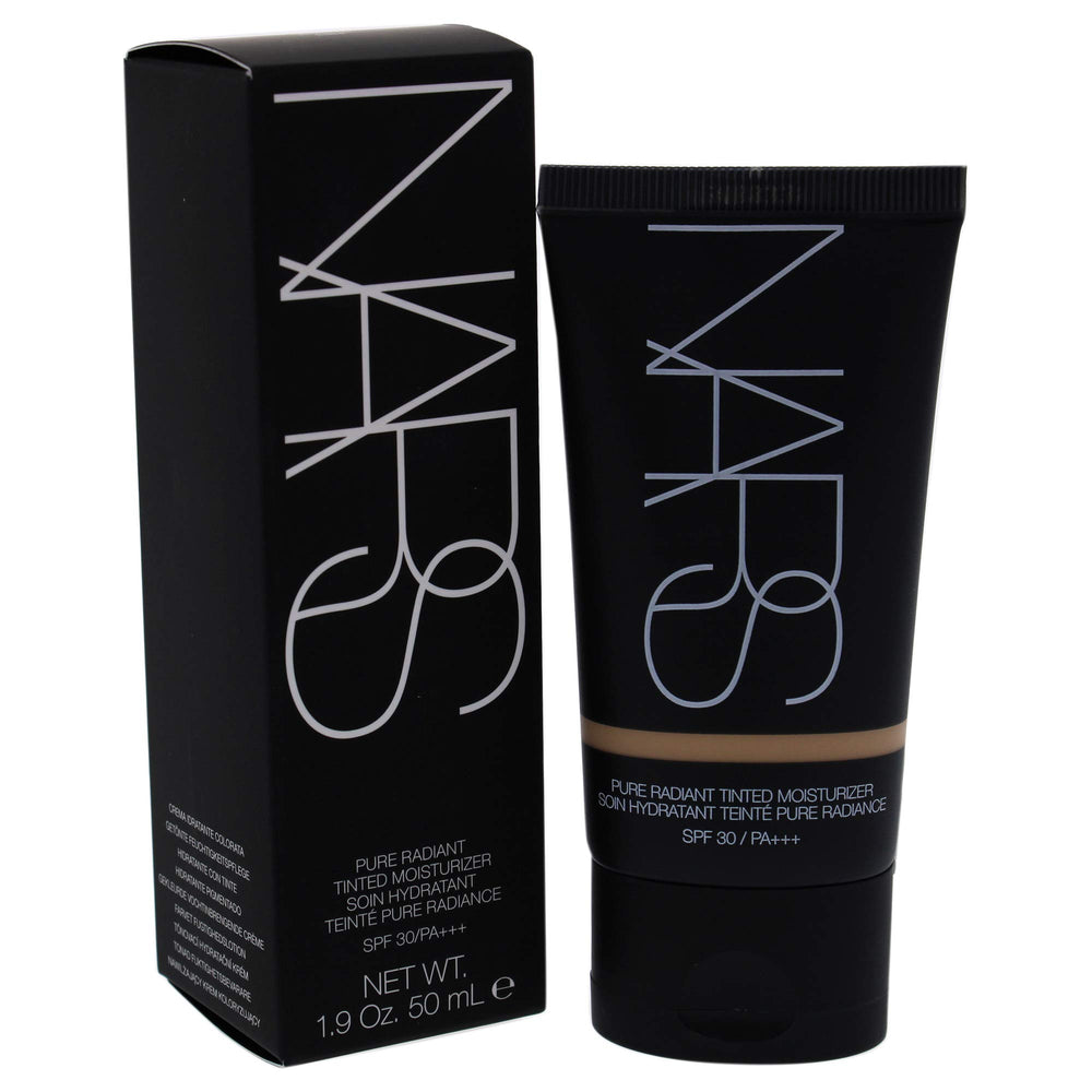 NARS Alaska SPF 30 label close-up indicating broad sun protection