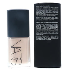 NARS Sheer Glow Mont Blanc on skin with natural radiant finish