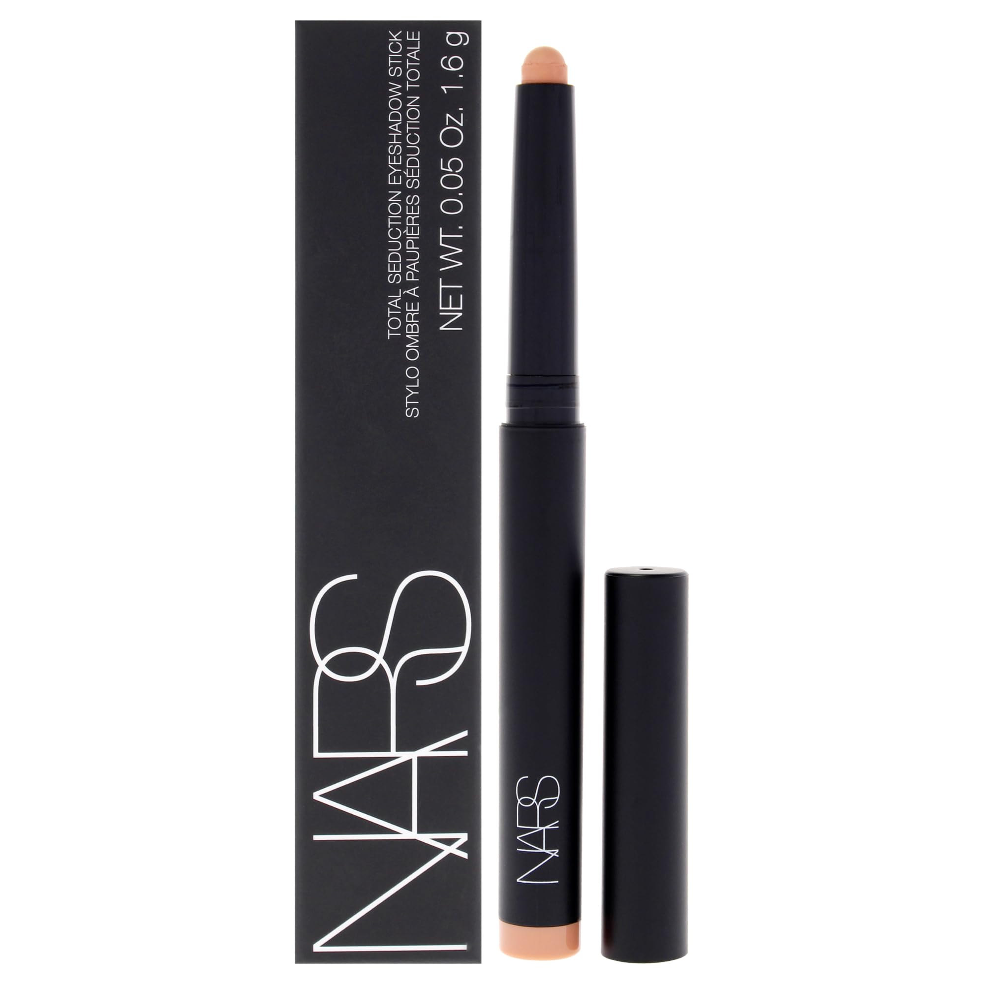 NARS Total Seduction Eyeshadow Stick close-up shows rich pigment for all-day wear.