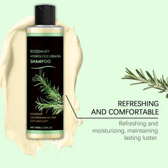 Narvokey Rosemary Shampoo bottle with rosemary leaves suggesting natural scalp nourishment.