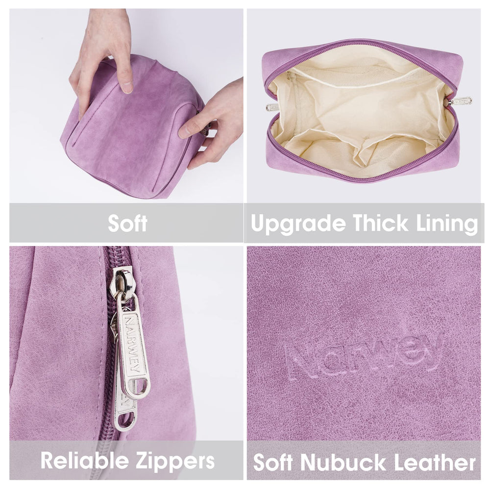 Narwey interior mesh pocket keeps brushes and tools neatly accessible