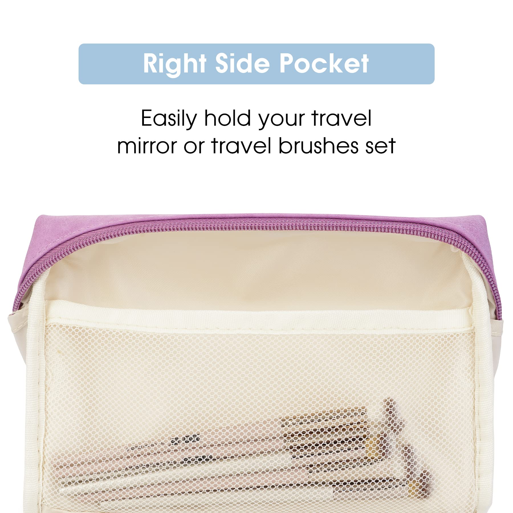 Narwey vibrant purple set helps locate essentials easily in your luggage