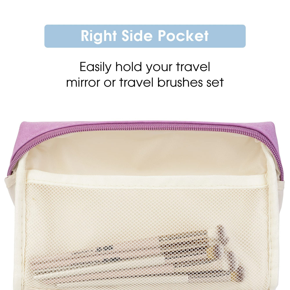 Narwey vibrant purple set helps locate essentials easily in your luggage