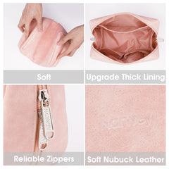 Narwey small bag interior pocket detail for brushes and lips