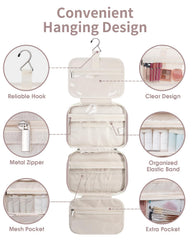 Compact yet roomy Narwey large design fits shampoo, conditioner, toothpaste, and makeup