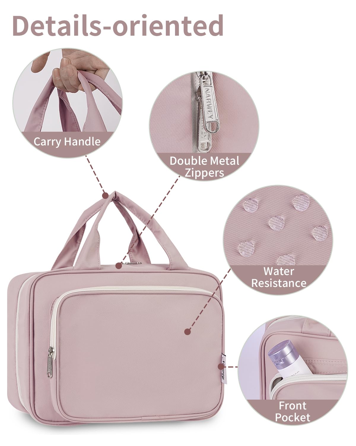 Lightweight Narwey bag weighs about 16 ounces for easy packing