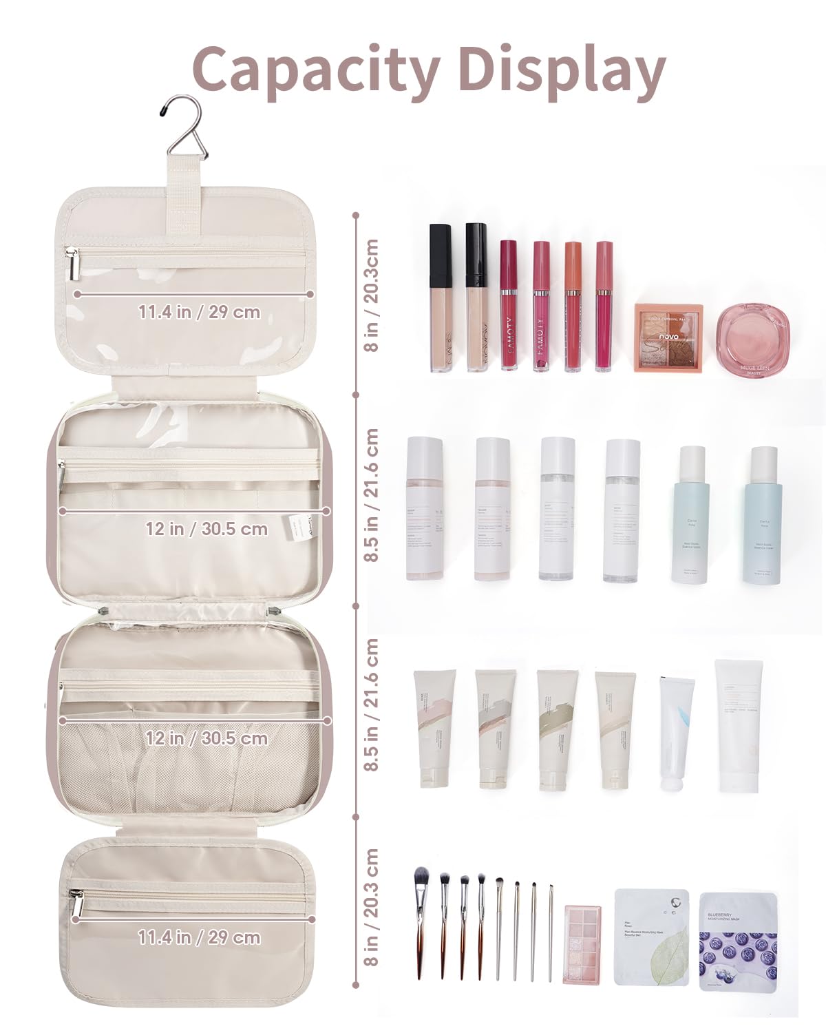 Narwey travel bag with water-resistant exterior protects contents during travel