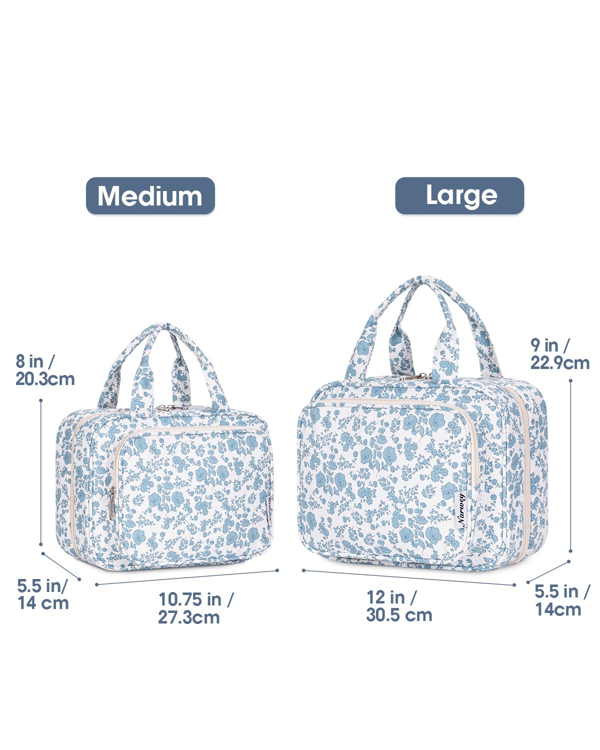 Narwey bag’s four compartments help items stay upright and easy to grab.