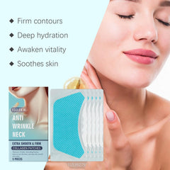 Nascence skin-tightening neck patch with grid design stays in place