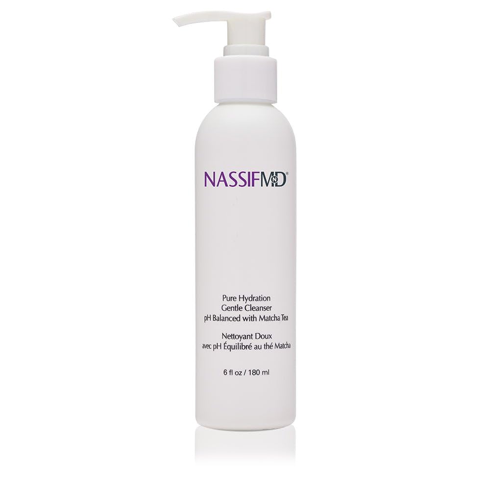 NassifMD Pure Hydration cleanser bottle for daily hydration and gentle cleansing.
