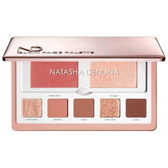 Natasha Denona Glam Face Palette Light compact with neutral shadows and highlighters for everyday glow