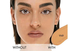Natasha Denona HY-GLAM Concealer YN9 full-face coverage with luminous matte finish.