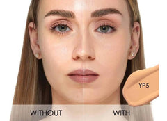 Under eye application of HY-Glam Concealer YP5 for brightening finish