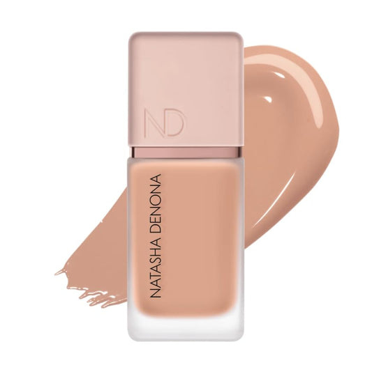 Natasha Denona HY-GLAM Foundation R5 bottle with radiant finish and long wear.