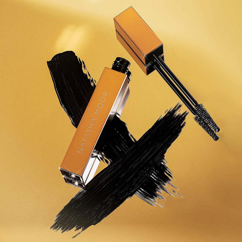 Natasha Moor Moor Power Mascara delivers full lash look with rich depth.