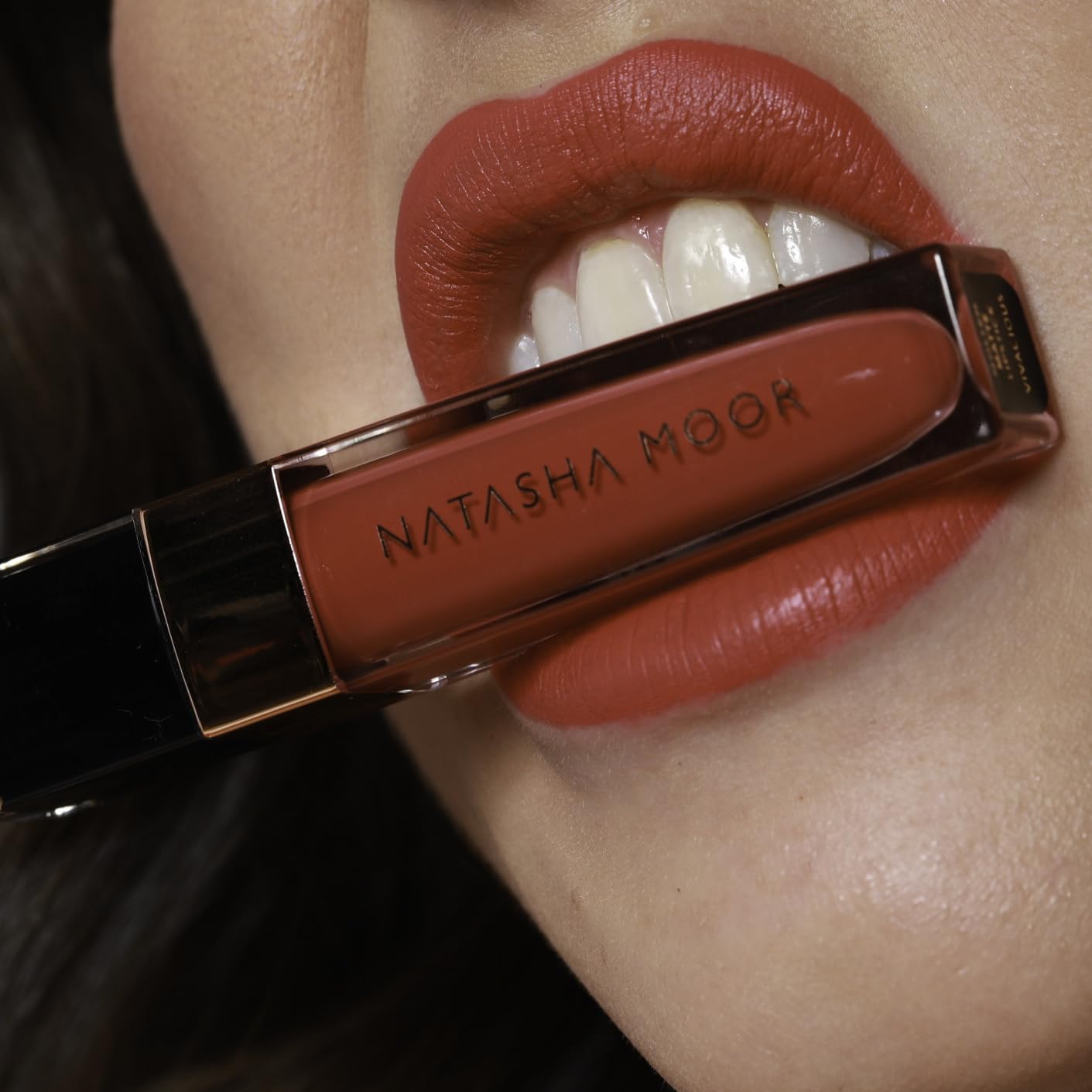 Natasha Moor Storm lip product nourishes with Vitamin E for hydration