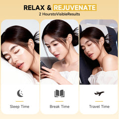 Natener packaging with instruction card promotes simple home eye care routine.