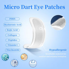 Natener patches with micro-darts delivering actives into skin.