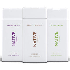 Native Body Wash 3 Pack cucumber mint bottle for a refreshing cleanse
