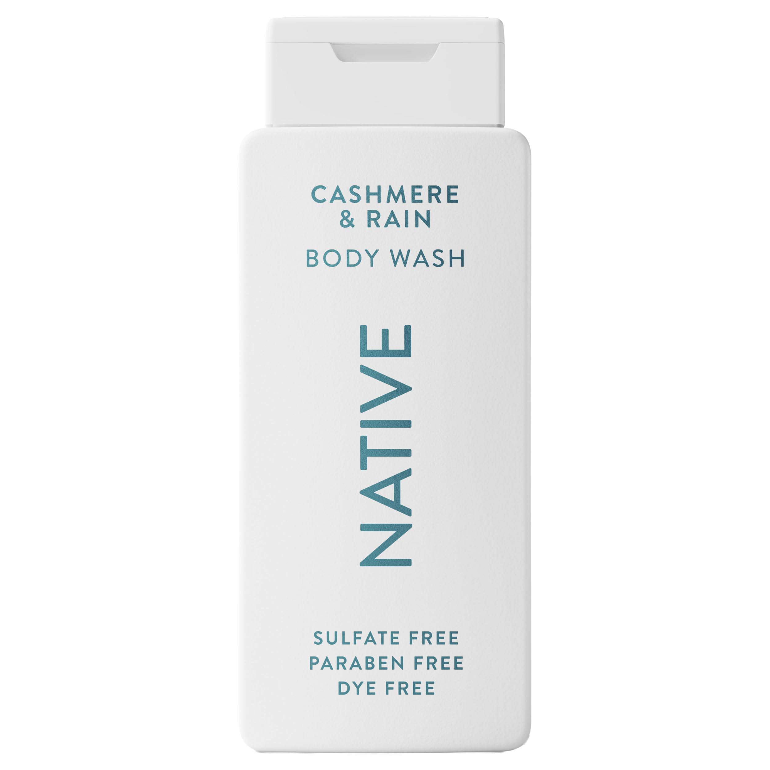 Native Body Wash cashmere bottle pour showing gentle cleansing and hydration