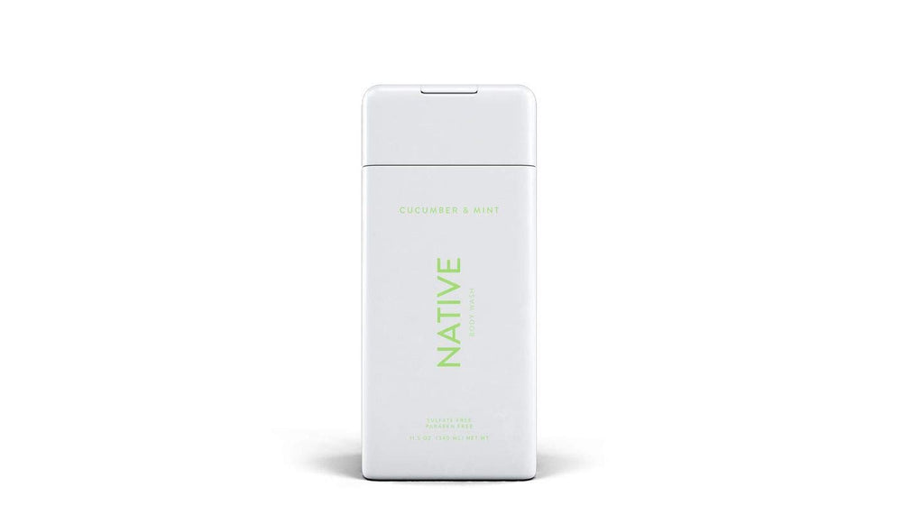 Native Body Wash Cucumber & Mint bottle for refreshing, hydrated skin