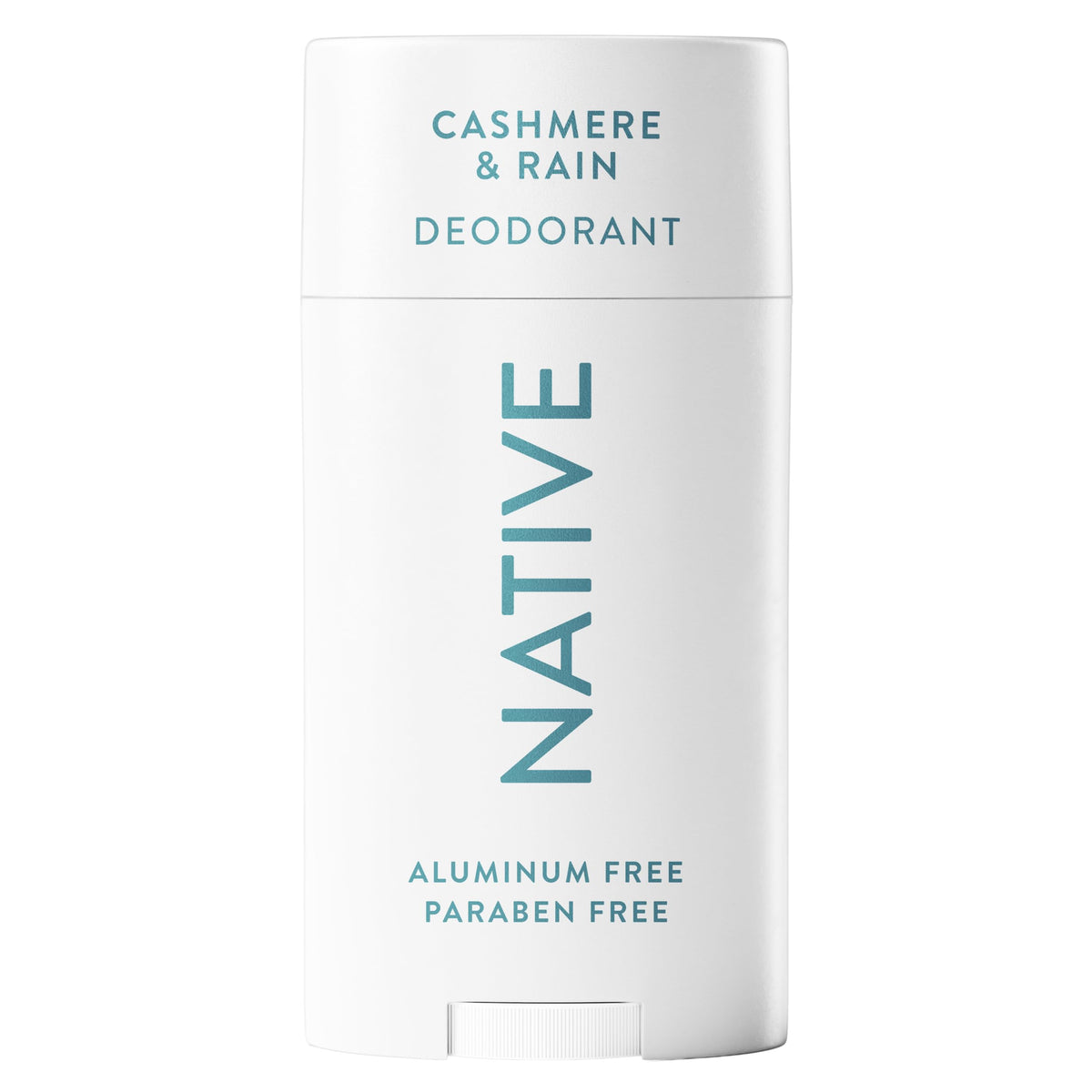 Native Cashmere & Rain deodorant bottle showing fresh daily wear vibe