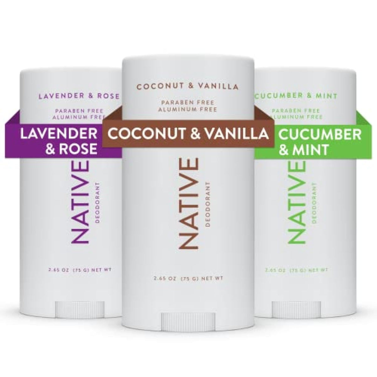 Native Deodorant Classic 3-Pack box showcasing packaging and long-lasting freshness.