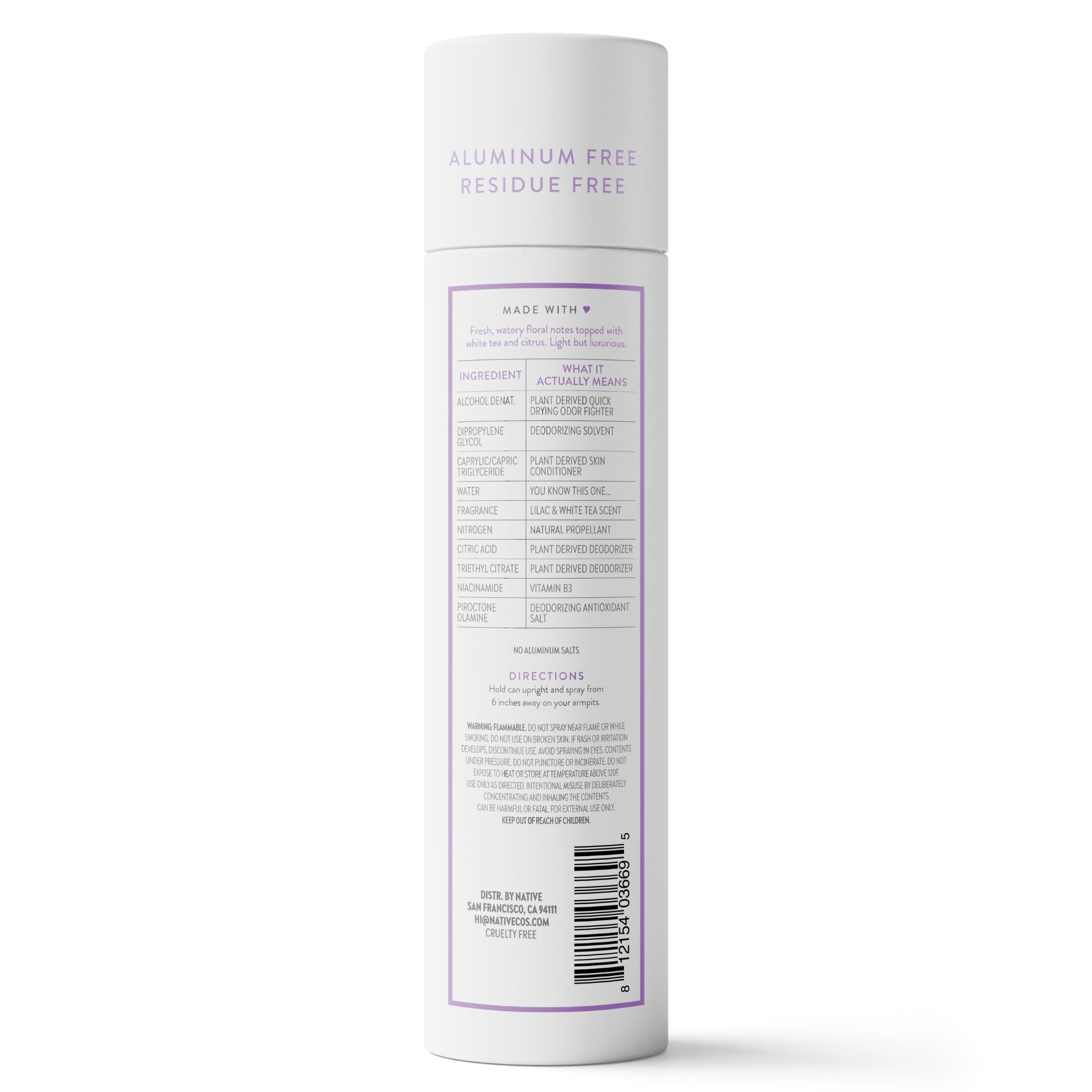 Native Deodorant on arm demonstrates long-lasting odor protection.