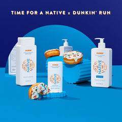 Native Dunkin Vanilla Sprinkle aroma swirls in the air during a quick rinse