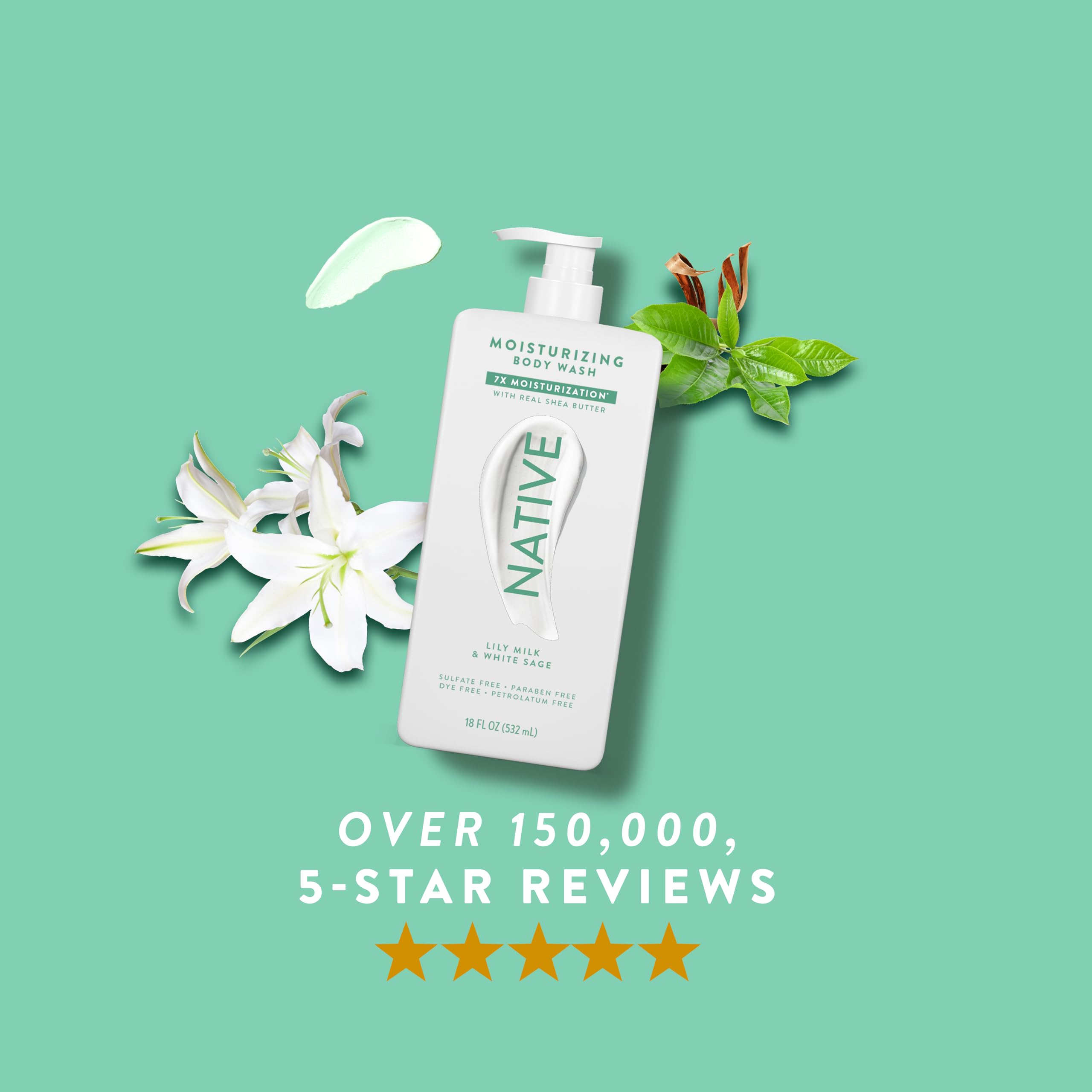 Native Moisturizing Body Wash on bathroom display for everyday care