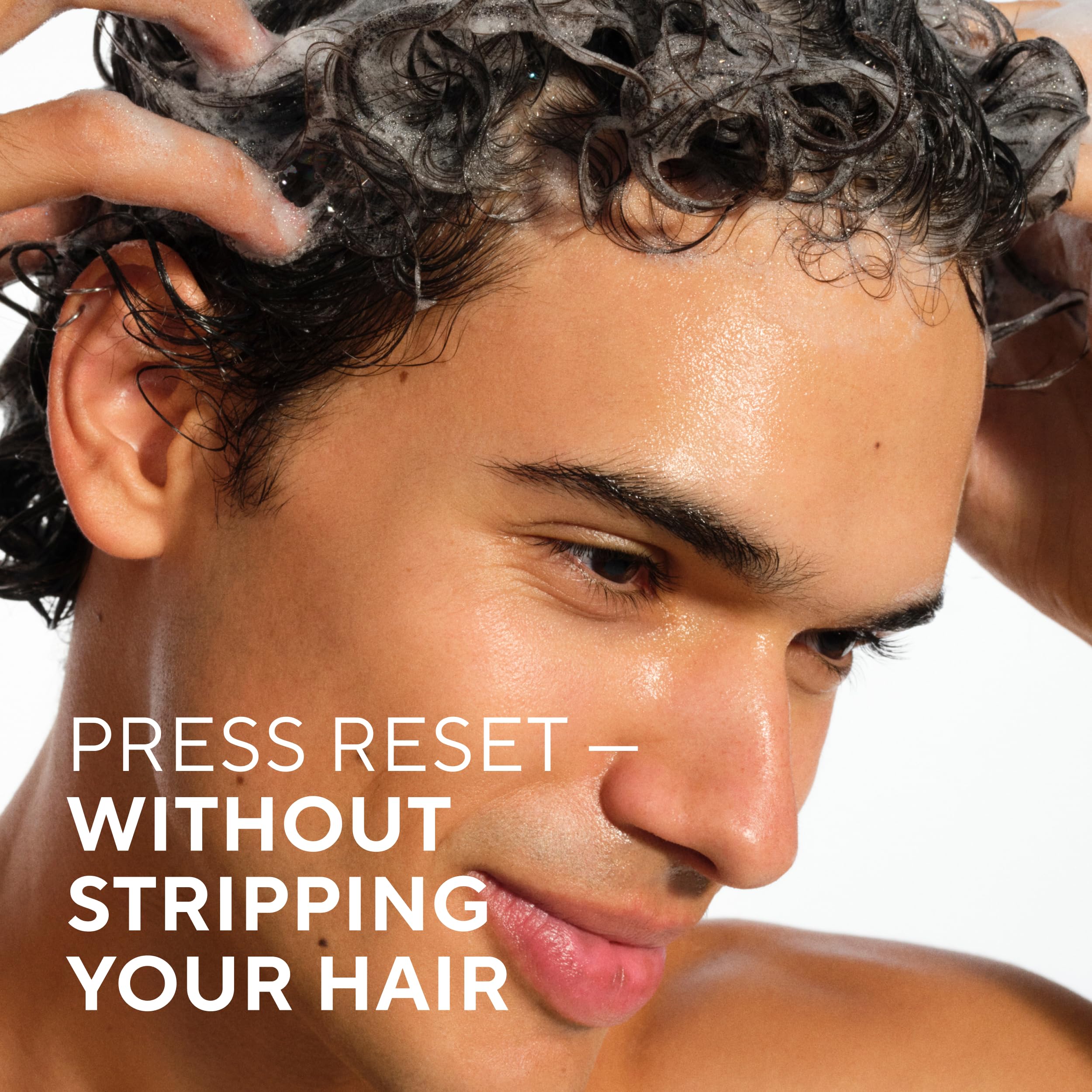 Native Ocean & Timber ingredients close-up emphasizes naturally derived formula