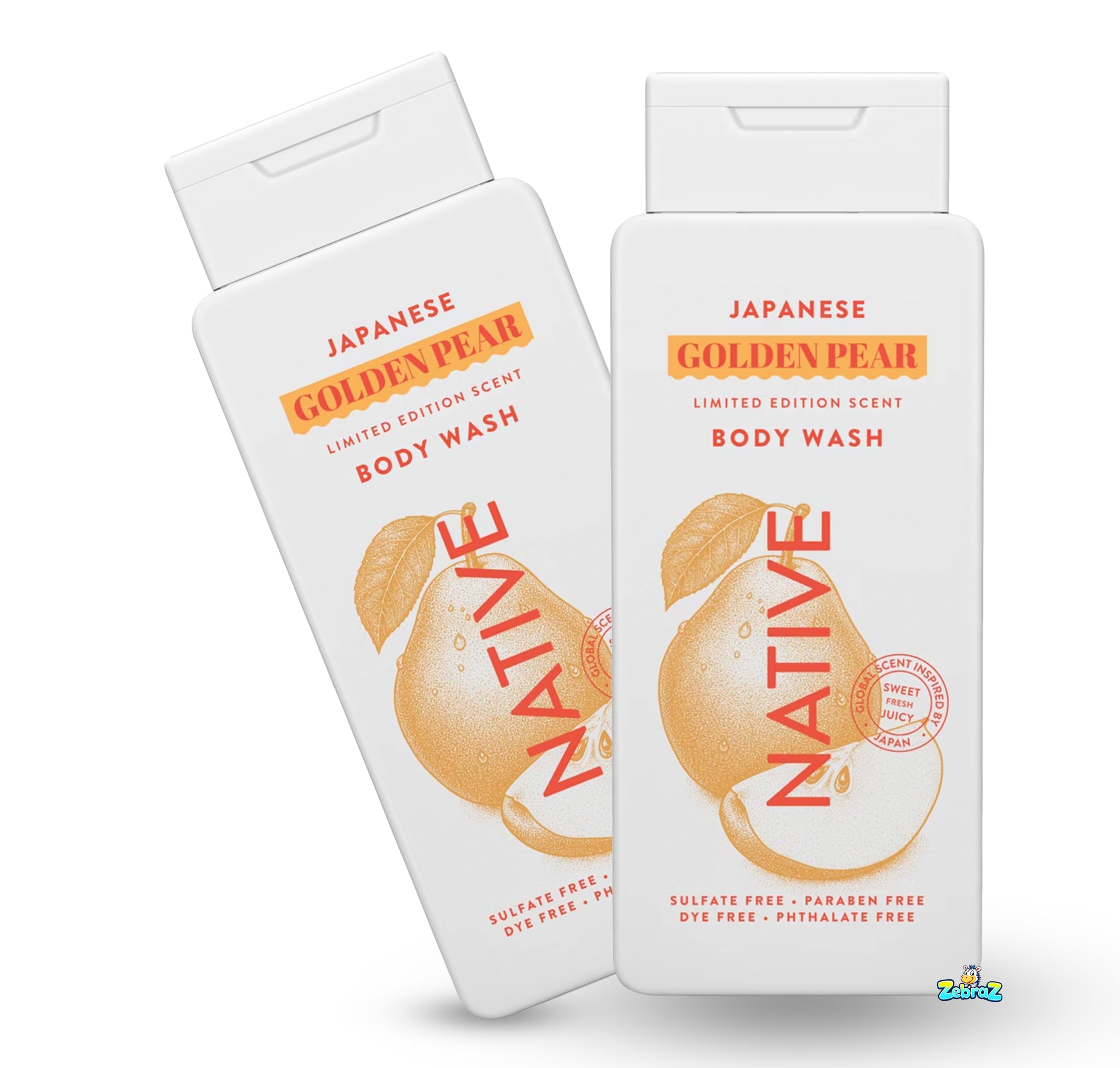 Native Passport Japanese Golden Pear bottle pour delivers a refreshing cleanse with a bright aroma.