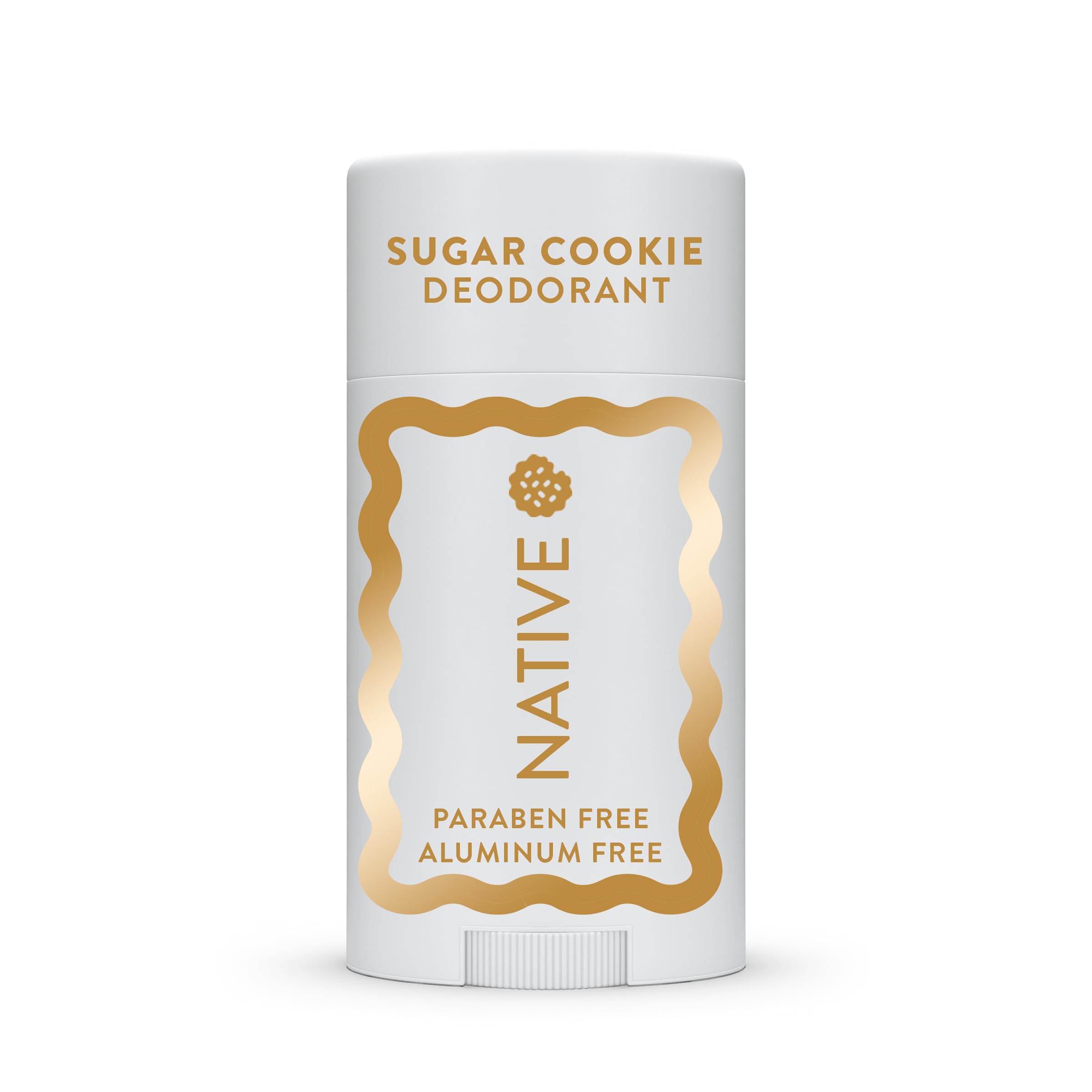 Native Sugar Cookie deodorant stick showing long-lasting odor protection