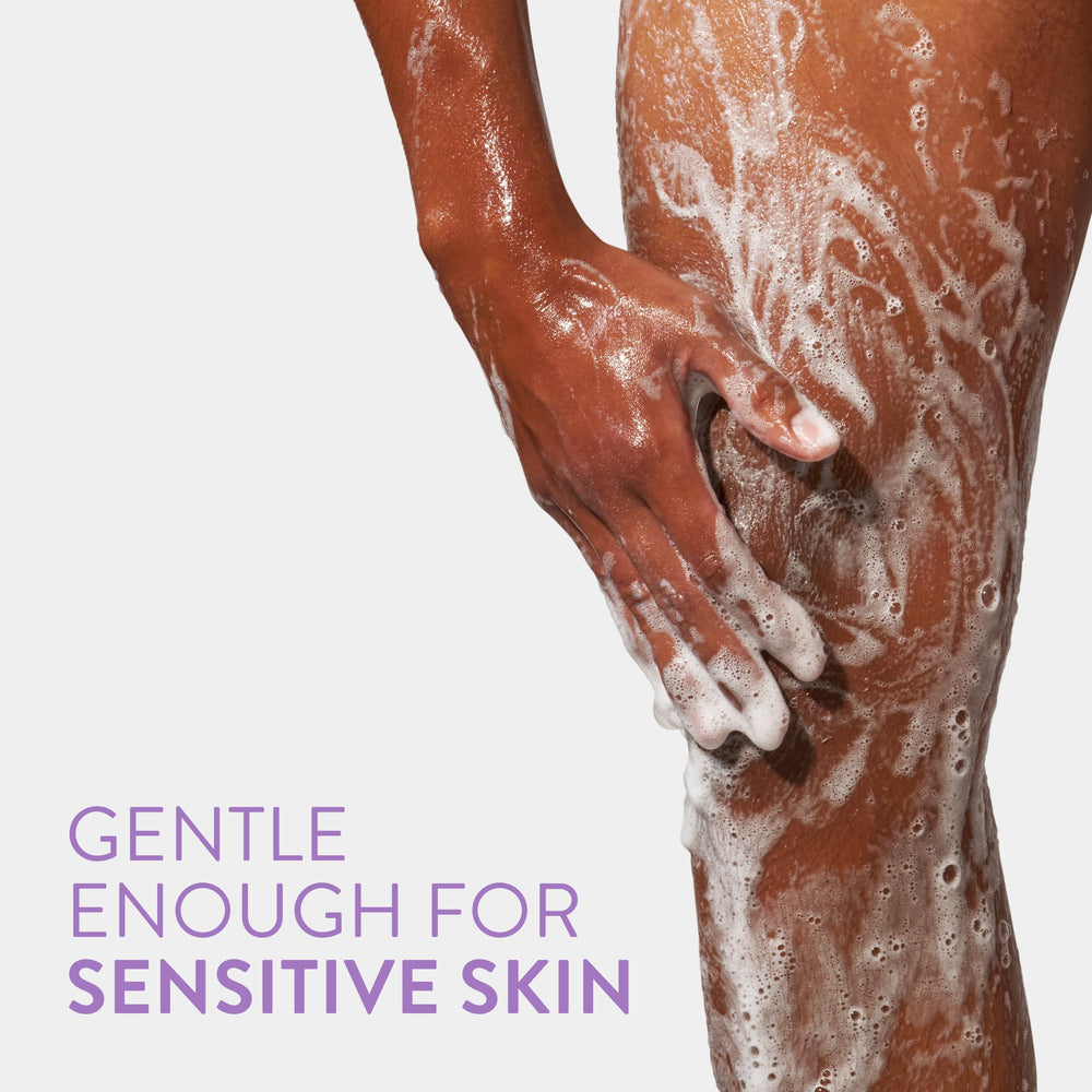 Native sulfate-free body wash modern bathroom scene; everyday luxury