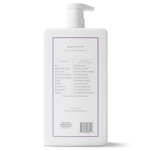 Native sulfate-free body wash on store shelf; available for quick pickup