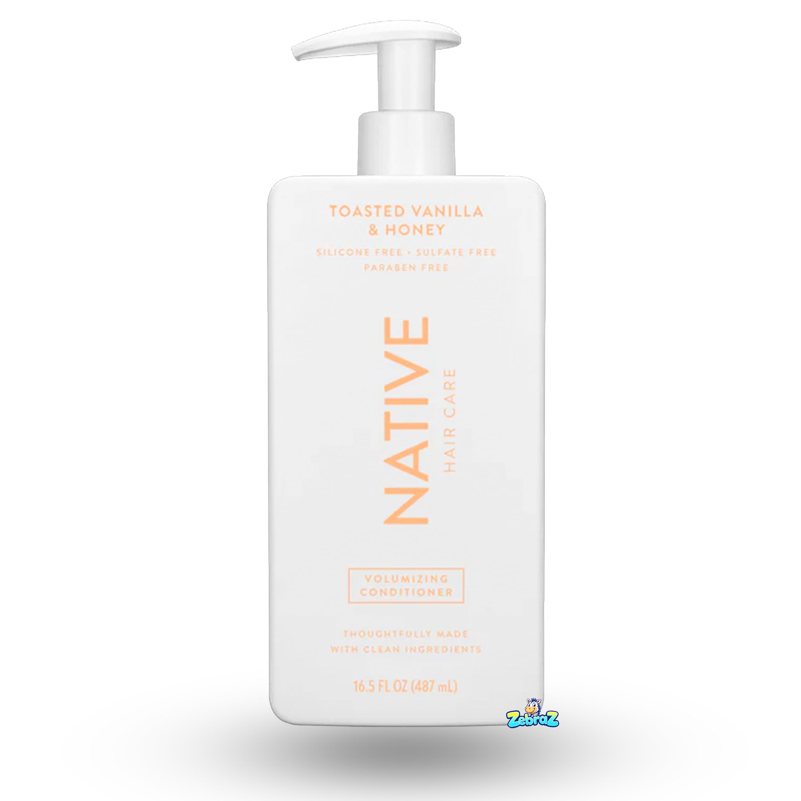 Native Toasted Vanilla & Honey conditioner bottle nourishes and hydrates dry hair.