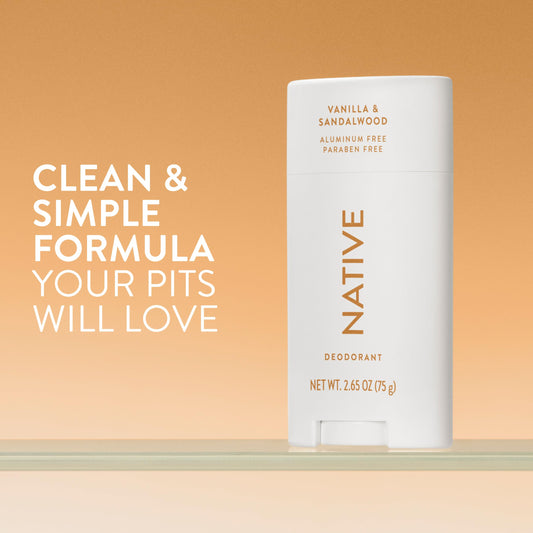 Close-up of Native Vanilla & Sandalwood fragrance highlighting warm, comforting scent for daily wear.