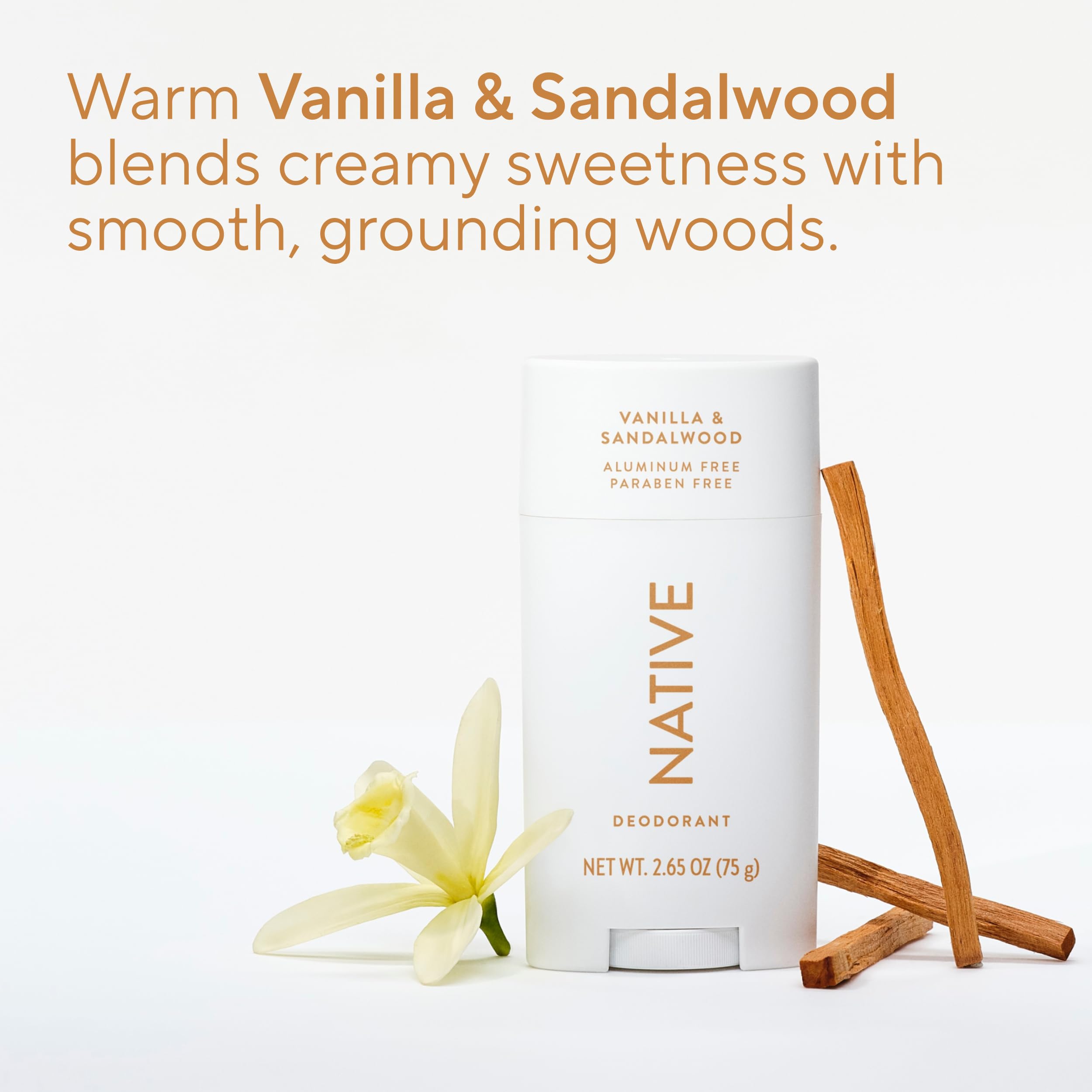 Twist-up Native deodorant in use delivering a quick, dry swipe.