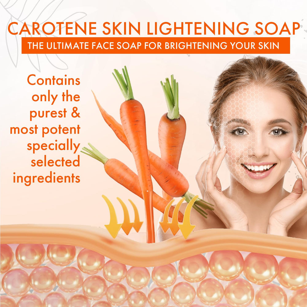 Natrulo carrot soap underarm brightening for smoother skin