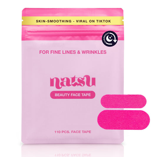 Natsu overnight patches packaging showing easy, sleep-friendly wrinkle care routine.