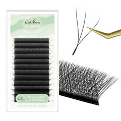 NATUHANA W-shaped Clover lash extensions on strip offer quick, natural-looking volume.