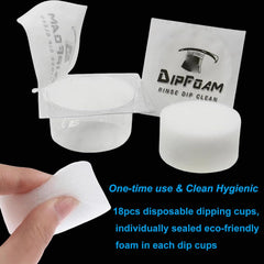 NATUMER easy-foam cap for needle cleaning enables quick rinsing.