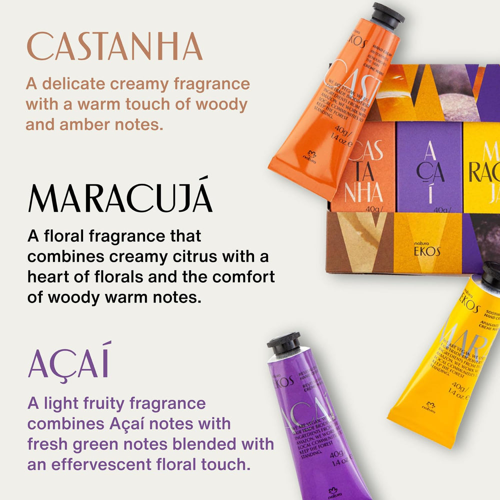 Natura acai hand cream with fresh uplifting fragrance