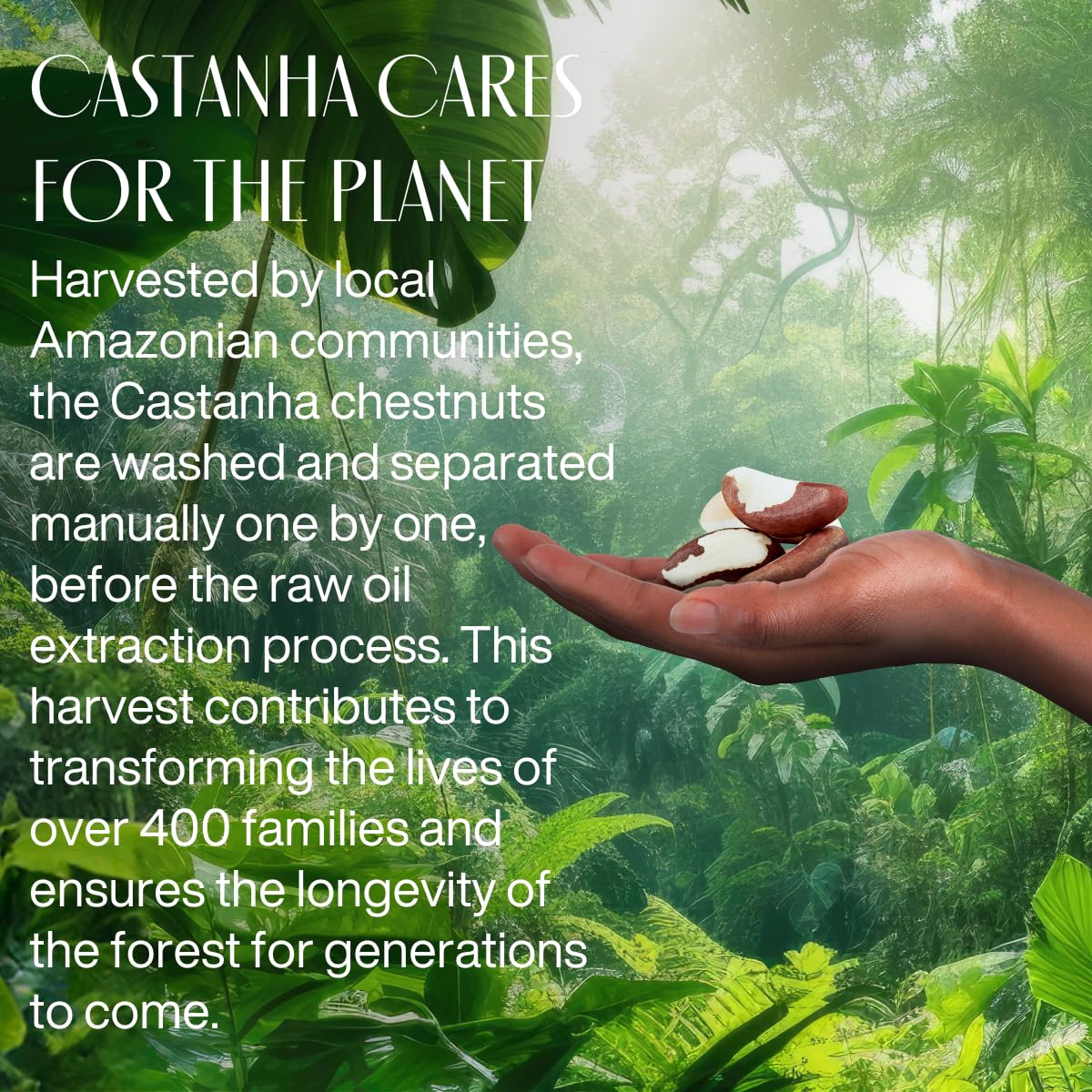 Natura Castanha Hand Cream used for nails and cuticles care