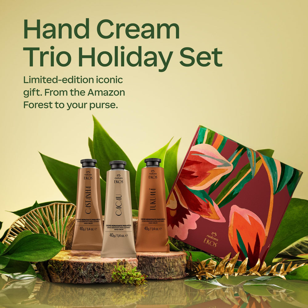 Gift-ready Natura Ekos holiday set for a Brazilian beauty ritual experience.