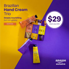 Natura passion fruit hand cream trio with tropical scent and hydration