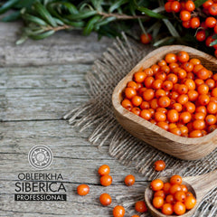 Natura Siberica Oblepikha Shampoo ingredients sea buckthorn highlight natural origin and organic care.